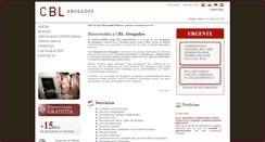 Desktop Screenshot of cbleon-abogados.com